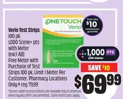 FreshCo Verio Test Strips 100 pk offer