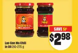 FreshCo Lao Gan Ma Chilli in Oil 210-275 g offer