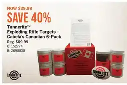 Cabela's Tannerite Exploding Rifle Targets-Cabela's Canadian 6-Pack offer
