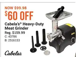 Cabela's Cabela's Heavy-Duty Meat Grinder offer