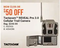 Cabela's Tactacam REVEAL Pro 3.0 Cellular Trail Camera offer