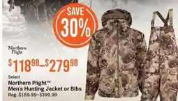 Cabela's Select Northern Flight Men's Hunting Jacket or Bibs offer