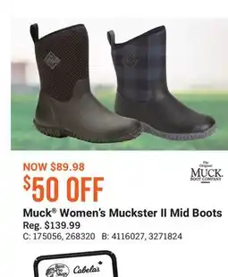Cabela's Muck Women's Muckster II Mid Boots offer