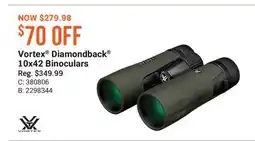 Cabela's Vortex Diamondback 10x42 Binoculars offer