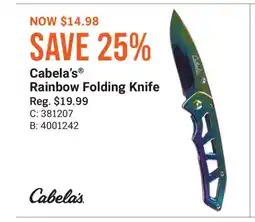 Cabela's Cabela's Rainbow Folding Knife offer