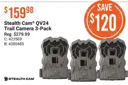 Cabela's Stealth Cam QV24 Trail Camera 3-Pack offer