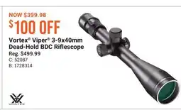 Cabela's Vortex Viper 3-9x40mm Dead-Hold BDC Riflescope offer