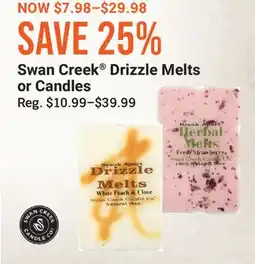 Cabela's Swan Creek Drizzle Melts or Candles offer