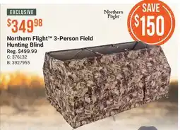Cabela's Northern Flight 3-Person Field Hunting Blind offer