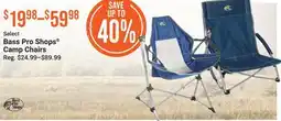 Cabela's Select Bass Pro Shops Camp Chairs offer
