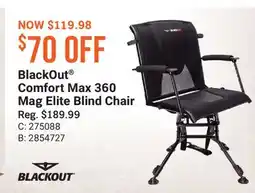 Cabela's BlackOut Comfort Max 360 Mag Elite Blind Chair offer
