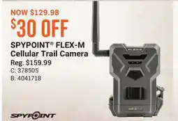 Cabela's SPYPOINT FLEX-M Cellular Trail Camera offer