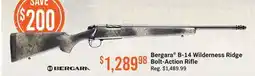 Cabela's Bergara B-14 Wilderness Ridge Bolt-Action Rifle offer