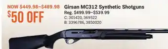 Cabela's Girsan MC312 Synthetic Shotguns offer
