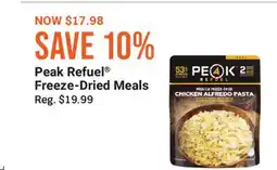 Cabela's Peak Refuel Freeze-Dried Meals offer