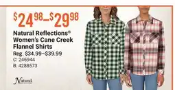 Cabela's Natural Reflections Women's Cane Creek Flannel Shirts offer