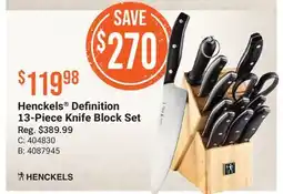 Cabela's Henckels Definition 13-Piece Knife Block Set offer