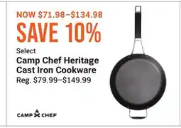 Cabela's Camp Chef Heritage Cast Iron Cookware offer