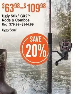 Cabela's Ugly Stik GX2 Rods & Combos offer
