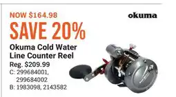 Cabela's Okuma Cold Water Line Counter Reel offer