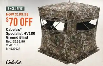 Cabela's Cabela's Specialist HV180 Ground Blind offer