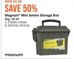 Cabela's Magnum Mini Ammo Storage Box offer