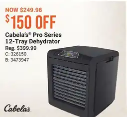 Cabela's Cabela's Pro Series 12-Tray Dehydrator offer