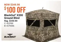 Cabela's BlackOut X300 Ground Blind offer