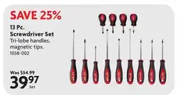 Home Hardware 13 Pc. Screwdriver Set offer