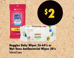 Wholesale Club BABY WIPES, 56-64'S OR ANTIBACTERIAL WIPES, 20'S offer