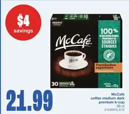 Wholesale Club COFFEE MEDIUM DARK PREMIUM K-CUP 30 CT offer