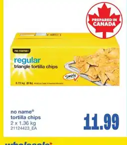 Wholesale Club TORTILLA CHIPS, 2 X 1.36 KG offer