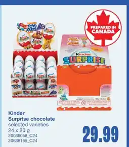 Wholesale Club SURPRISE CHOCOLATE, 24 x 20 G offer