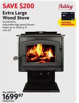 Home Hardware Extra Large Wood Stove offer