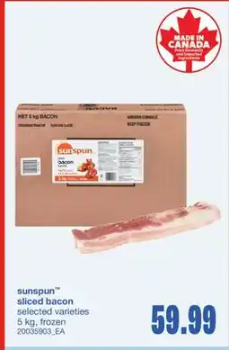 Wholesale Club SLICED BACON, 5 KG offer