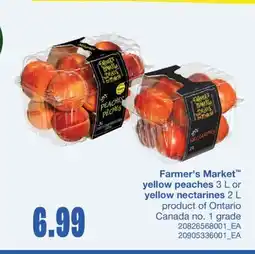 Wholesale Club YELLOW PEACHES 3 L OR YELLOW NECTARINES 2 L offer