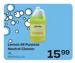 Wholesale Club LEMON ALL PURPOSE NEUTRAL CLEANER, 4L offer