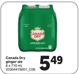 Wholesale Club GINGER ALE, 6 X 710 ML offer