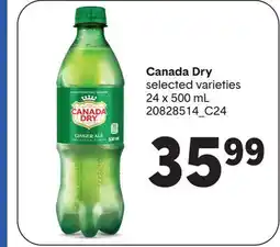 Wholesale Club CANADA DRY, 24 x 500 mL offer