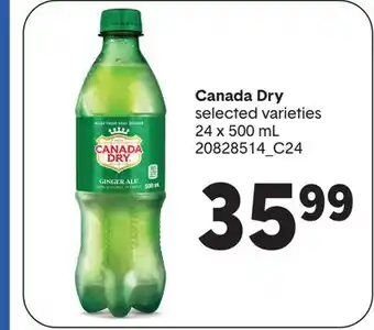 Wholesale Club CANADA DRY, 24 x 500 mL offer