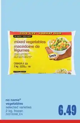 Wholesale Club VEGETABLES, 2 KG offer