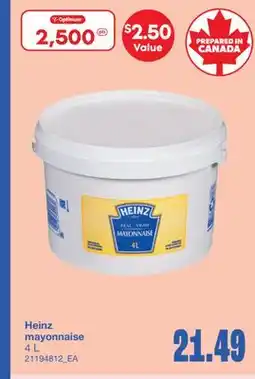 Wholesale Club MAYONNAISE, 4 L offer