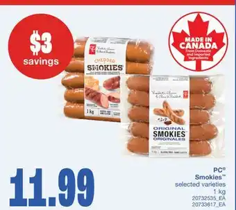 Wholesale Club SMOKIES , 1 KG offer