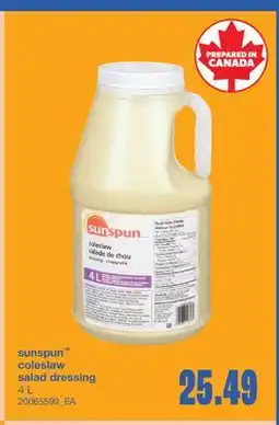 Wholesale Club COLESLAW SALAD DRESSING, 4 L offer
