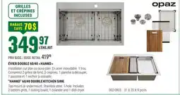 BMR ÉVIER DOUBLE 60/40  HANKO  offer