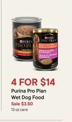 Petvalu Purina Pro Plan Wet Dog Food offer
