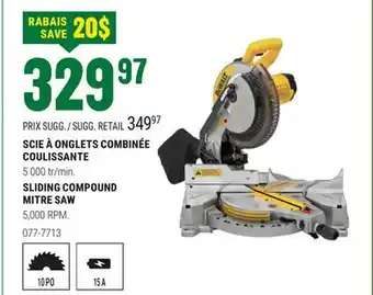 BMR SCIE À ONGLETS COMBINÉE COULISSANTE offer