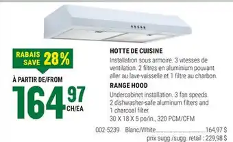BMR HOTTE DE CUISINE offer
