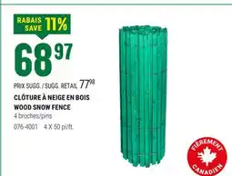 BMR CLÔTURE À NEIGE EN BOIS offer