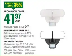 BMR LUMIÈRE DE SÉCURITÉ À DEL offer